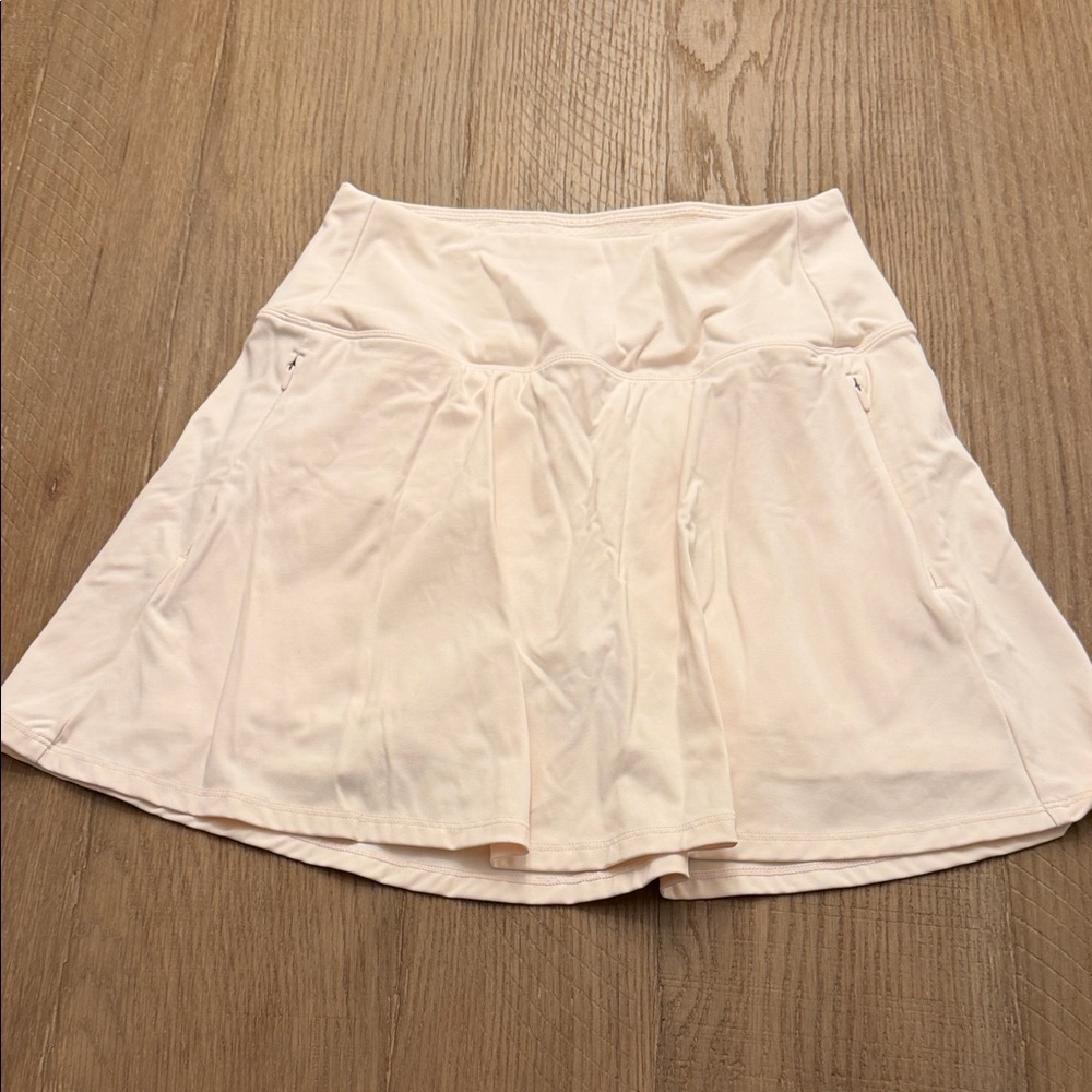 Alia Cream Textured Skirt